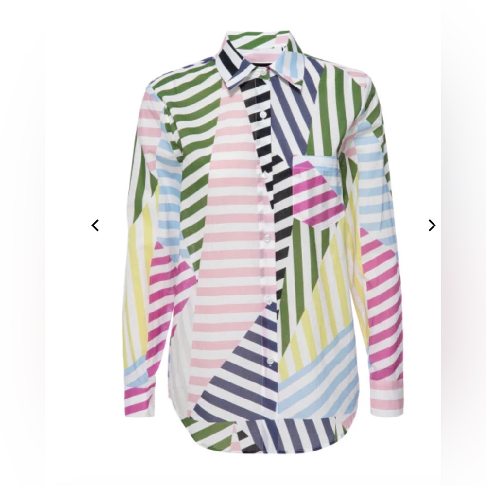 Le Superbe super stripe ex boyfriend shirt
